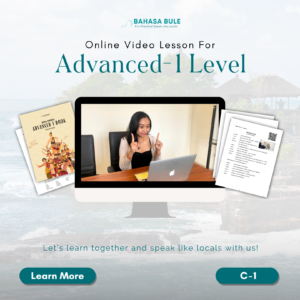 Advanced Indonesian Online Video Lesson