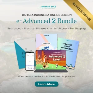 Learn Bahasa Indonesia Online Advanced 2 Digital Bundle