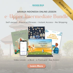 Learn Bahasa Indonesia Online Upper Intermediate Digital Bundle